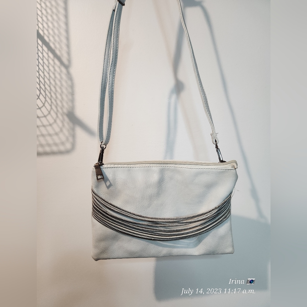 Stylish light blue purse